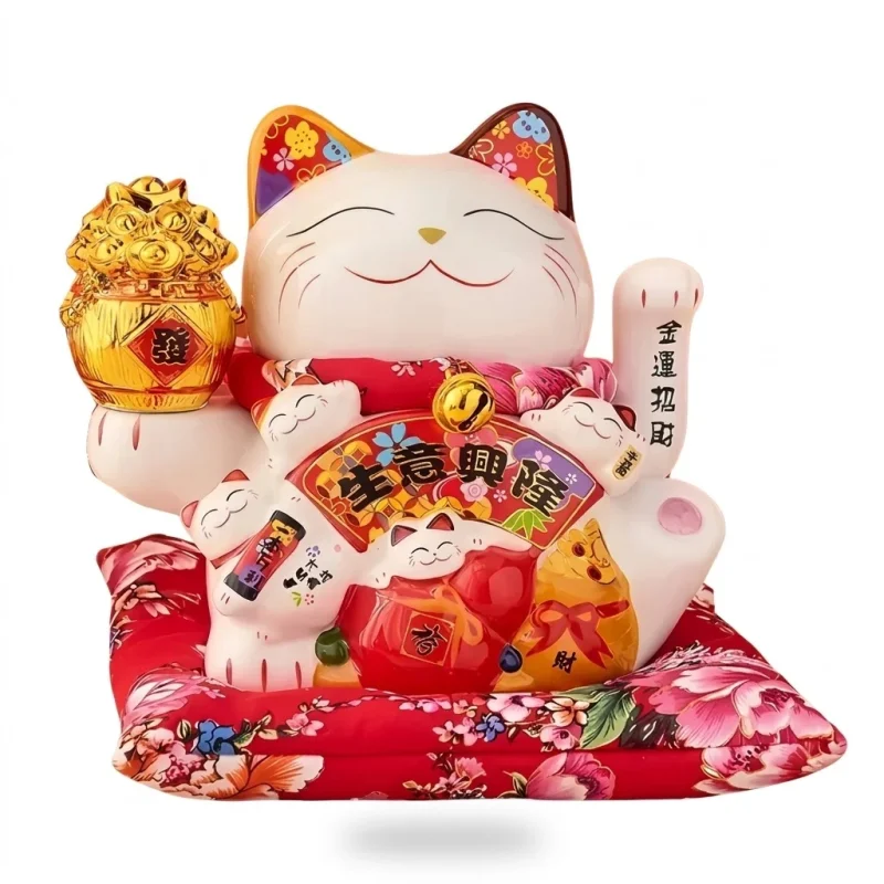 Chat Japonais Maneki Neko Porte Bonheur